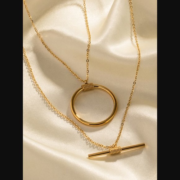 Snazzy Boutique Jewelry - 🌟NEW, CHIC** - Double-Layered Stainless Steel Necklace | OFFERS WELCOME!
